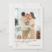 Cartes Pour Fêtes Annuelles Joyeux Noël 2 photos moderne (Devant)