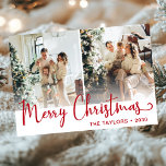 Cartes Pour Fêtes Annuelles Joyeux Noël 3 Photo<br><div class="desc">Cette fabuleuse carte photo collage de Noël avec 3 photos, Joyeux Noël dans une police de script moderne, et votre nom de famille et année serait parfait pour envoyer à vos amis et votre famille. Tout le monde aimera avoir de nouvelles photos de vos enfants adorables ou de votre belle...</div>