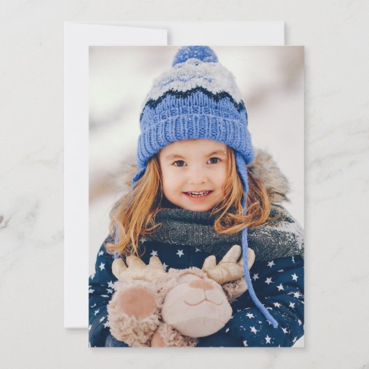 Cartes Pour Fêtes Annuelles Joyeux Noël 3 Photo Moderne Végétation Foliage (Dos)