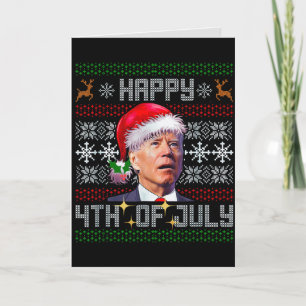 Cartes Pour Fêtes Annuelles Joyeux Noël 4 juillet Joe Biden