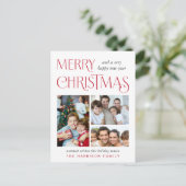 Cartes Pour Fêtes Annuelles Joyeux Noël 4 Photo (Debout devant)