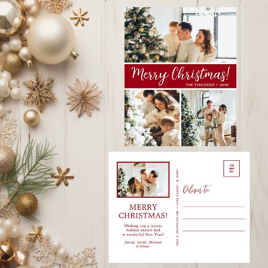 Cartes Pour Fêtes Annuelles Joyeux Noël 4 Photo