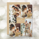 Cartes Pour Fêtes Annuelles Joyeux Noël 4 Photo Collage<br><div class="desc">Votre nom de famille et l'accueil Joyeux Noël et Bonne Année en lettres chic avec votre collage photo préféré 4 sur le devant et vos prénoms au verso de ces cartes de voeux de vacances. Le service Live Design peut vous aider à organiser votre design si nécessaire.</div>