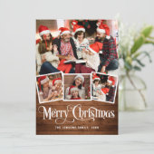 Cartes Pour Fêtes Annuelles Joyeux Noël 4 PHOTO Salutation (Debout devant)