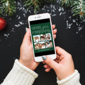 Cartes Pour Fêtes Annuelles Joyeux Noël 4 photo vert
