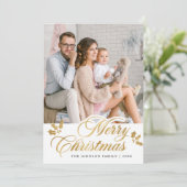 Cartes Pour Fêtes Annuelles Joyeux Noël 4 Salutation moderne (Debout devant)