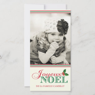 Cartes Pour Fêtes Annuelles Joyeux Noel (4x8)