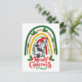 Cartes Pour Fêtes Annuelles Joyeux Noël à Bobtail japonais (Debout devant)