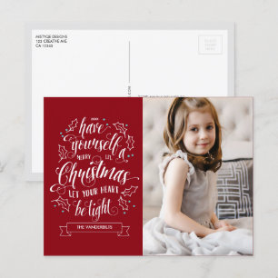 Cartes Pour Fêtes Annuelles Joyeux Noël à la main