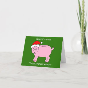 Cartes Pour Fêtes Annuelles Joyeux Noël à mon conseiller financier
