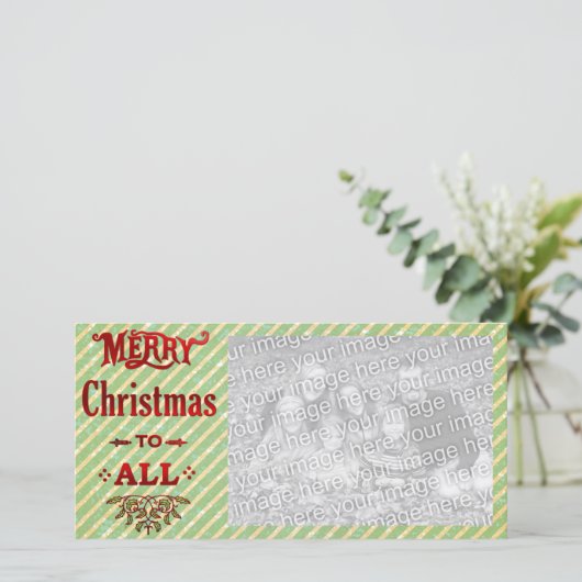 Cartes Pour Fêtes Annuelles Joyeux Noël à tous (Debout devant)