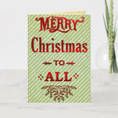 Cartes Pour Fêtes Annuelles Joyeux Noël à tous (Devant)