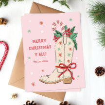 Joyeux Noël à tous Cowboy Boot Country