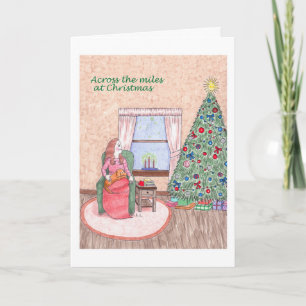 Cartes Pour Fêtes Annuelles Joyeux Noël à travers les kilomètres
