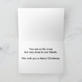 Cartes Pour Fêtes Annuelles Joyeux Noël à travers les kilomètres (Intérieur)