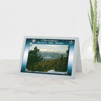 Cartes Pour Fêtes Annuelles Joyeux Noël à travers les kilomètres