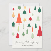 Cartes Pour Fêtes Annuelles Joyeux Noël Abstraits (Devant)