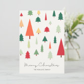 Cartes Pour Fêtes Annuelles Joyeux Noël Abstraits (Debout devant)