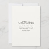 Cartes Pour Fêtes Annuelles Joyeux Noël Abstraits (Dos)