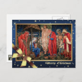 Cartes Pour Fêtes Annuelles Joyeux Noël. Adoration des Mages (Devant / Derrière)