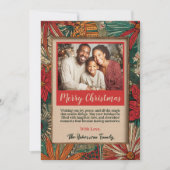 Cartes Pour Fêtes Annuelles Joyeux Noël Afro-Boho coloré (Devant)