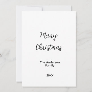 Cartes Pour Fêtes Annuelles Joyeux Noël ajoutez le nom de famille année texte