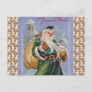 Cartes Pour Fêtes Annuelles Joyeux Noel aka Joyeux Noël Vert Père Noël