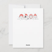 Cartes Pour Fêtes Annuelles Joyeux Noël amis Kitty (Dos)