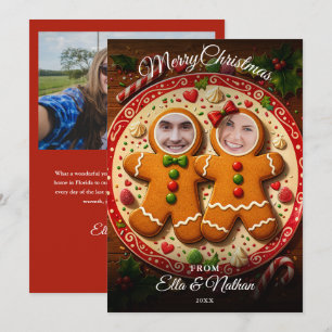Cartes Pour Fêtes Annuelles Joyeux Noël Amusant Gingerbread 3 Photo