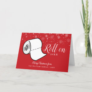 Cartes Pour Fêtes Annuelles Joyeux Noël Amusement Familial Roule Sur 2022 Nouv