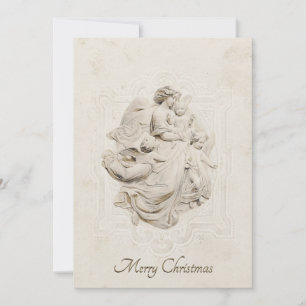 Cartes Pour Fêtes Annuelles Joyeux Noël Ange Vintage Classique Religieux