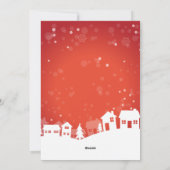 Cartes Pour Fêtes Annuelles Joyeux Noël Angel photo rouge vert script (Dos)