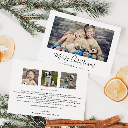 Cartes Pour Fêtes Annuelles Joyeux Noël Année En Révision Paysage