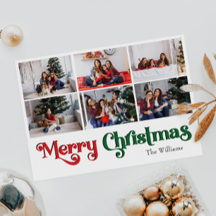 Cartes Pour Fêtes Annuelles Joyeux Noël année en revue 6 Photo