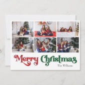 Cartes Pour Fêtes Annuelles Joyeux Noël année en revue Neuf photo (Devant)