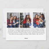 Cartes Pour Fêtes Annuelles Joyeux Noël année en revue Neuf photo (Dos)