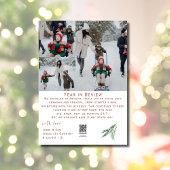 Cartes Pour Fêtes Annuelles Joyeux Noël année en revue Photo