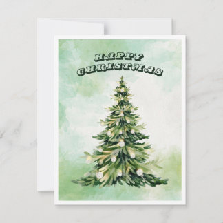 Cartes Pour Fêtes Annuelles Joyeux Noël Aquarelle Arbre de Noël