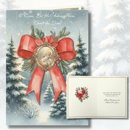 Cartes Pour Fêtes Annuelles Joyeux Noël Aquarelle bébé Jésus