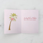 Cartes Pour Fêtes Annuelles Joyeux Noël Aquarelle Floral (Intérieur)