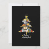 Cartes Pour Fêtes Annuelles Joyeux Noël Arbre de la bibliothèque Joli Amateur (Devant)