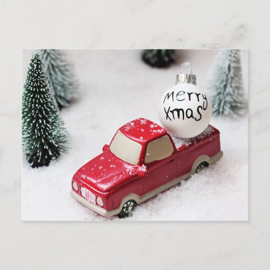 Cartes Pour Fêtes Annuelles Joyeux Noël, arbre de Noël, Joyeux Noël auto (Devant)