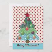 Cartes Pour Fêtes Annuelles Joyeux Noël! Arbre de surface | Vous Customisez (Devant)