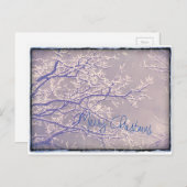 Cartes Pour Fêtes Annuelles Joyeux Noël Arbre d'hiver Branches (Devant / Derrière)