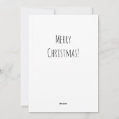 Cartes Pour Fêtes Annuelles Joyeux Noël Arbre mignon Mammoth Santa Hat (Dos)