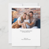 Cartes Pour Fêtes Annuelles Joyeux Noël Art Joyeux Noël Photo personnalisée (Dos)