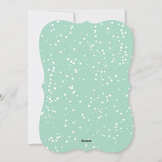 Cartes Pour Fêtes Annuelles Joyeux Noël Art Nouveau Floral Photo (Dos)