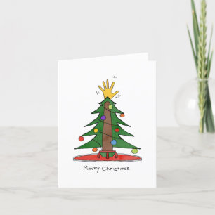Cartes Pour Fêtes Annuelles Joyeux Noël ASL Tree Card