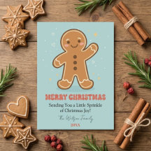Joyeux Noël au bonhomme en pain d'épices Non Photo