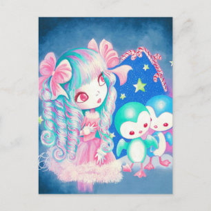 Cartes Pour Fêtes Annuelles Joyeux Noël au manchot mignon